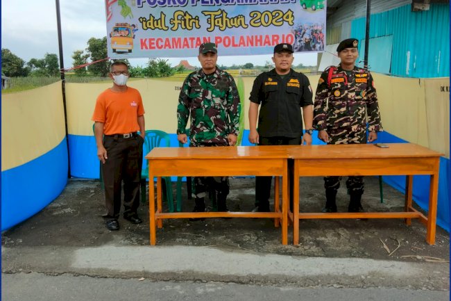 Pemerintah Kecamatan Polanharjo dan Forkopimcam Dirikan Posko Pengamanan Arus Mudik Lebaran 