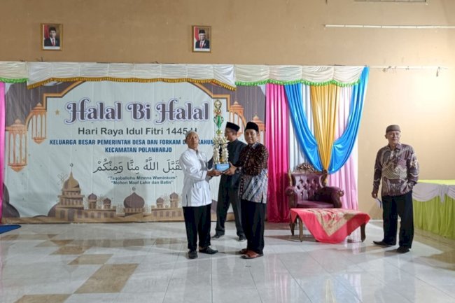 Penutupan Lomba Anak Muslim dan Halal Bihalal Desa Kahuman