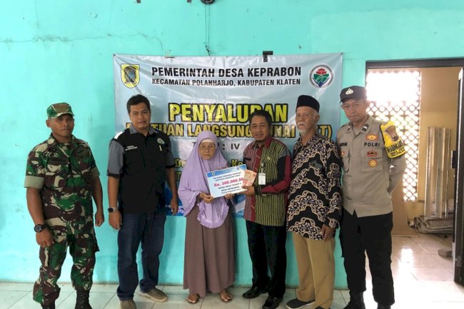 Penyerahan Bantuan Langsung Tunai Dana Desa ( BLT DD ) Desa Keprabon Kecamatan Polanharjo
