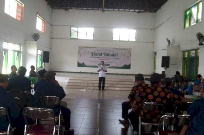 Camat Ingatkan Tugas Fungsi Kadus di Pemeritahan Desa  Pada Acara Halal Bihalal Kadus