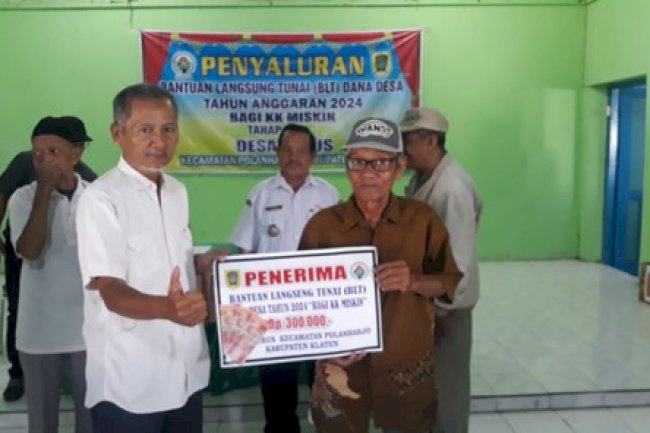 Penyaluran Bantuan Langsung Tunai (BLT) Tahap Ke - 5  Desa Turus Kecamatan Polanharjo