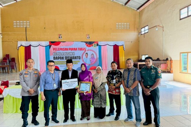 Pesan Camat pada Pelepasan Purna Tugas  Pak Siswanto Kepala Dusun II  Kahuman Polanharjo