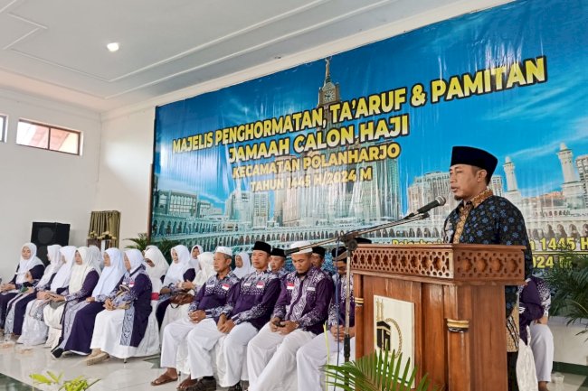 Penghormatan, Ta’aruf  dan Pamitan Jamaah Calon Haji Polanharjo