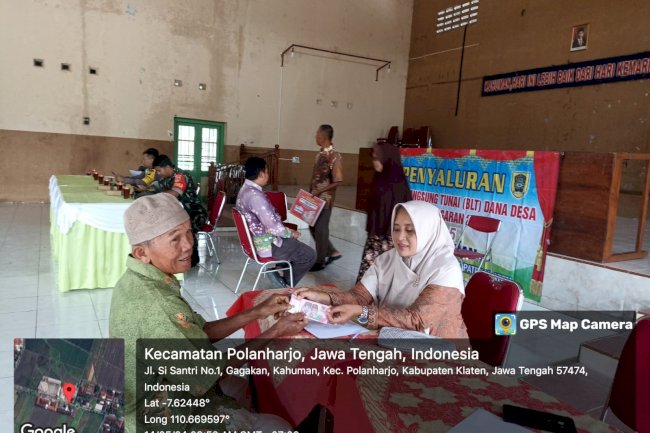 Penyaluran Bantuan Langsung Tunai Dana Desa (BLT DD) Desa Kahuman Kecamatan Polanharjo