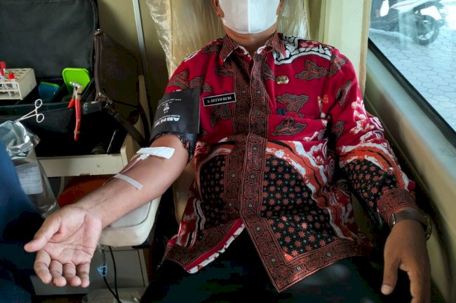 Peduli Kemanusiaan  Kecamatan Polanharjo Gelar Donor Darah