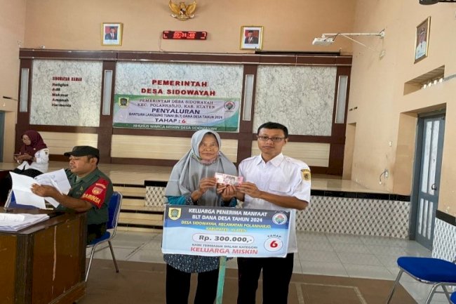 PENYALURAN BANTUAN DANA DESA SIDOWAYAH  TAHAP KE- 6 LEBIH CEPAT