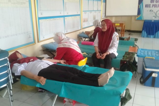  KECAMATAN POLANHARJO  GELAR DONOR DARAH SECARA  RUTIN