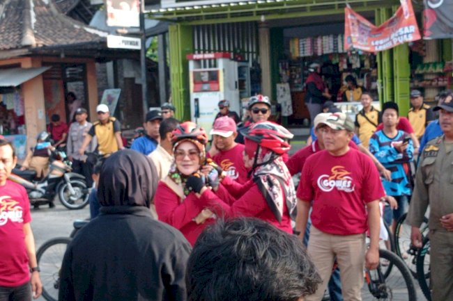 SQUAD GOWES KECAMATAN POLANHARJO  MENGIKUTI GOWES PERINGATAN HARI JADI KLATEN TAHUN 2024