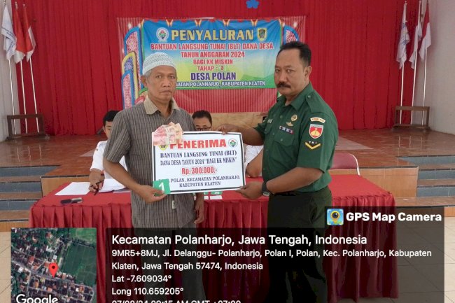 PENYALURAN BANTUAN LANGSUNG TUNAI ( BLT ) TAHAP KE-8 DESA POLAN KECAMATAN POLANHARJO