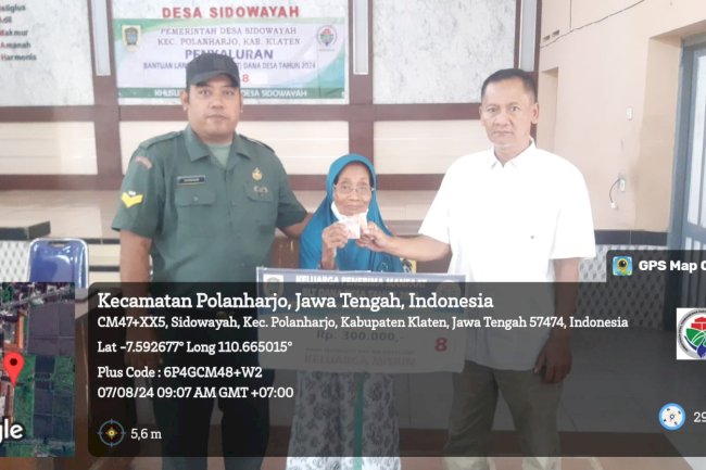 DESA SIDOWAYAH POLANHARJO SALURKAN BLT DD TAHAP KE-8
