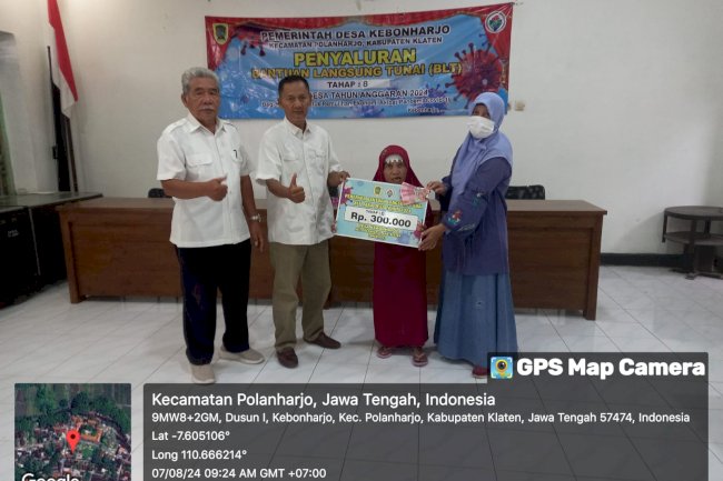 PENYALURAN BLT DANA DESA KEBONHARJO POLANHARJO
