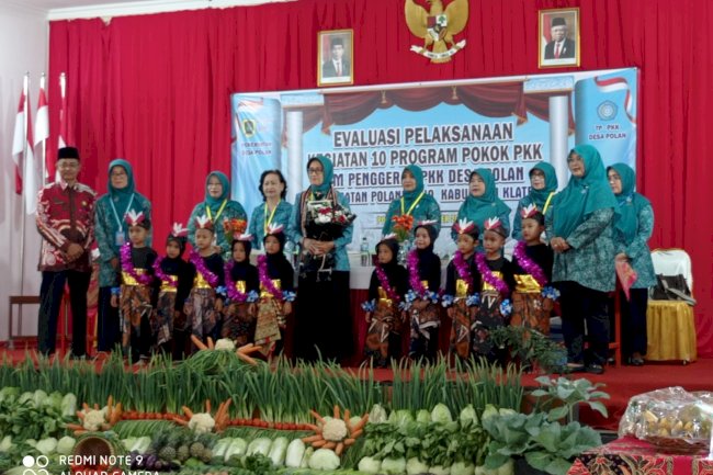 EVALUASI PELAKSANAAN 10 PROGRAM POKOK PKK  DESA POLAN POLANHARJO