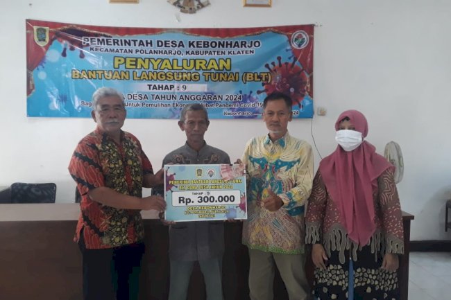 PENYALURAN BANTUAN LANGSUNG TUNAI  DANA DESA DESA KEBONHARJO KECAMATAN POLANHARJO