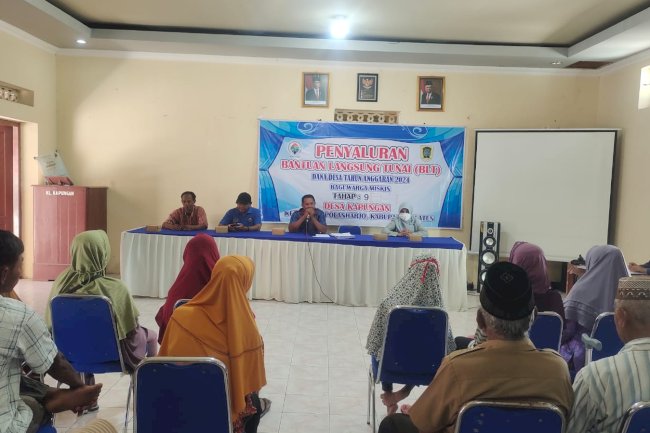 PENYALURAN BANTUAN LANGSUNG TUNAI  DANA DESA DESA KAPUNGAN KECAMATAN POLANHARJO