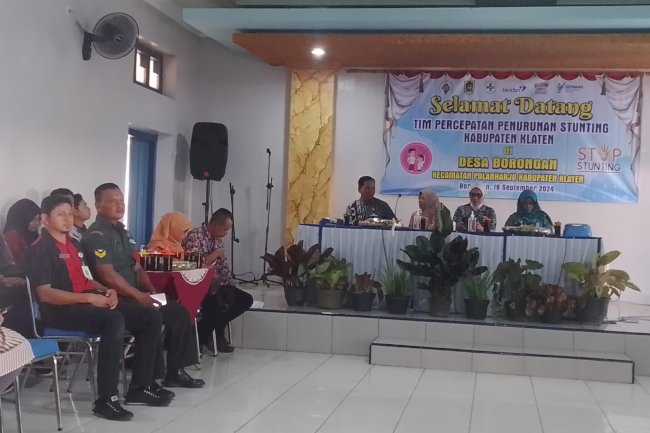 TIM DINSOSP3AKB MONEV INTERVENSI PENANGANAN STANTING  DI  POLANHARJO