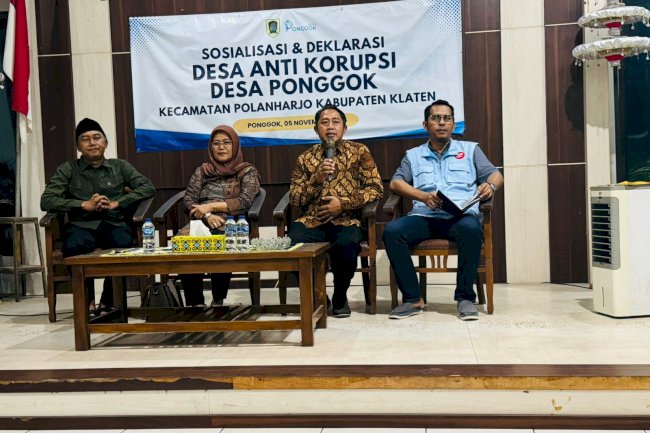   PONGGOK POLANHARJO DEKLARASI SEBAGAI DESA ANTI KORUPSI