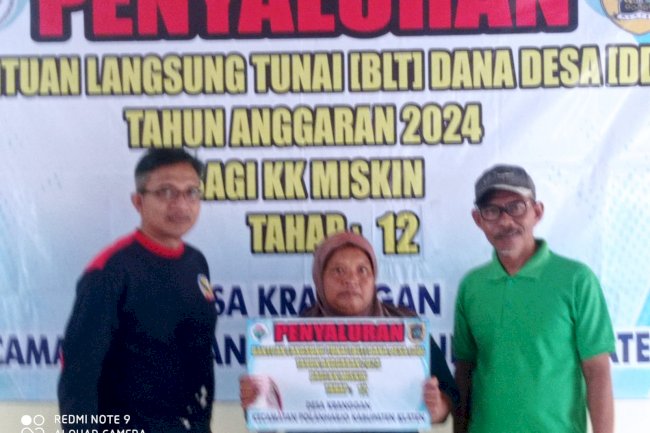 PENYALURAN BLT DD  TAHUN 2024 DESA KRANGGAN  KECAMATAN POLANHARJO