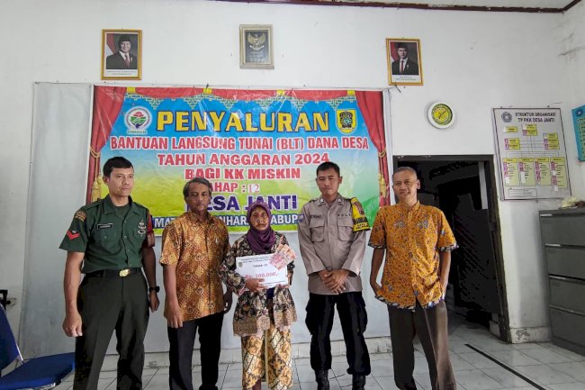 PENYALURAN BANTUAN LANGSUNG TUNAI  DANA DESA DESA JANTI  KECAMATAN POLANHARJO