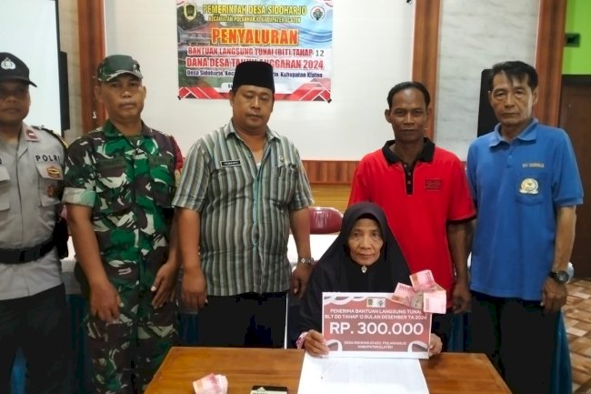 PENYALURAN BANTUAN LANGSUNG TUNAI  DANA DESA DESA SIDOHARJO KECAMATAN POLANHARJO