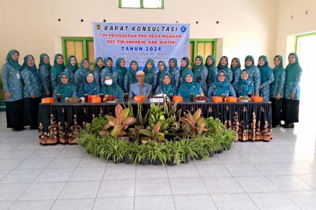 TP PKK DESA NGARAN ADAKAN RAPAT KONSULTASI TAHUNAN  BERSAMA TP PKK KECAMATAN POLANHARJO