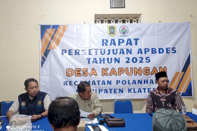 MUSDES PENETAPAN APBdes TAHUN 2025 KAPUNGAN POLANHARJO