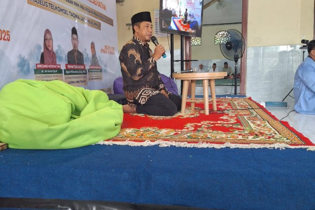 RATUSAN JAMAAH HADIRI TABLIGH AKBAR JELANG RAMADHAN  MASJID AL FATTAH KEPRABON POLANHARJO