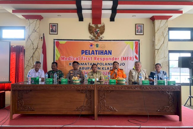 Cetak 40 Relawan Tangguh, Kecamatan Polanharjo Gelar Pelatihan Medical First Responder (MFR)
