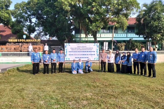 Hadiri Deklarasi Sekolah Berintegritas SMAN 1 Polanharjo, Camat Tekankan Fondasi Kejujuran