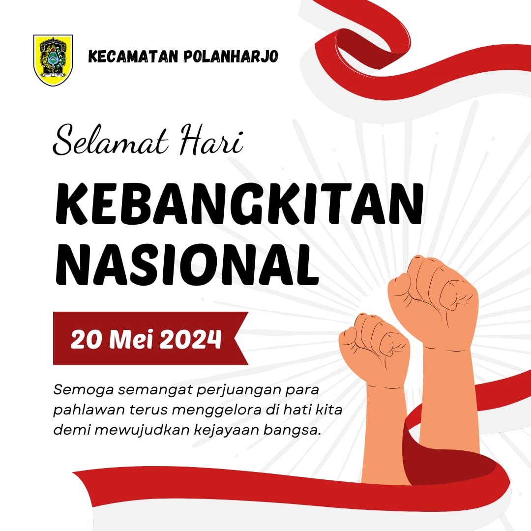 Selamat Memeperintari Hari Kebangkitan Nasional Ke- 116 Tahun 2024