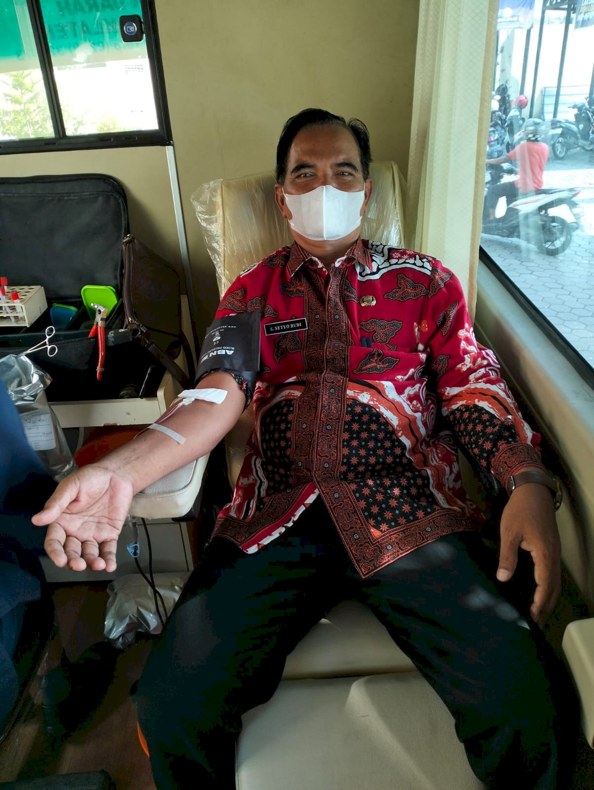 Peduli Kemanusiaan  Kecamatan Polanharjo Gelar Donor Darah