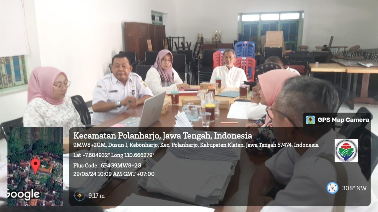 Tim Kecamatan Bersama Pendamping Monitoring Dan Pembinaan Administrasi Desa Di Desa Kranggan Dan Kebonharjo Polanharjo