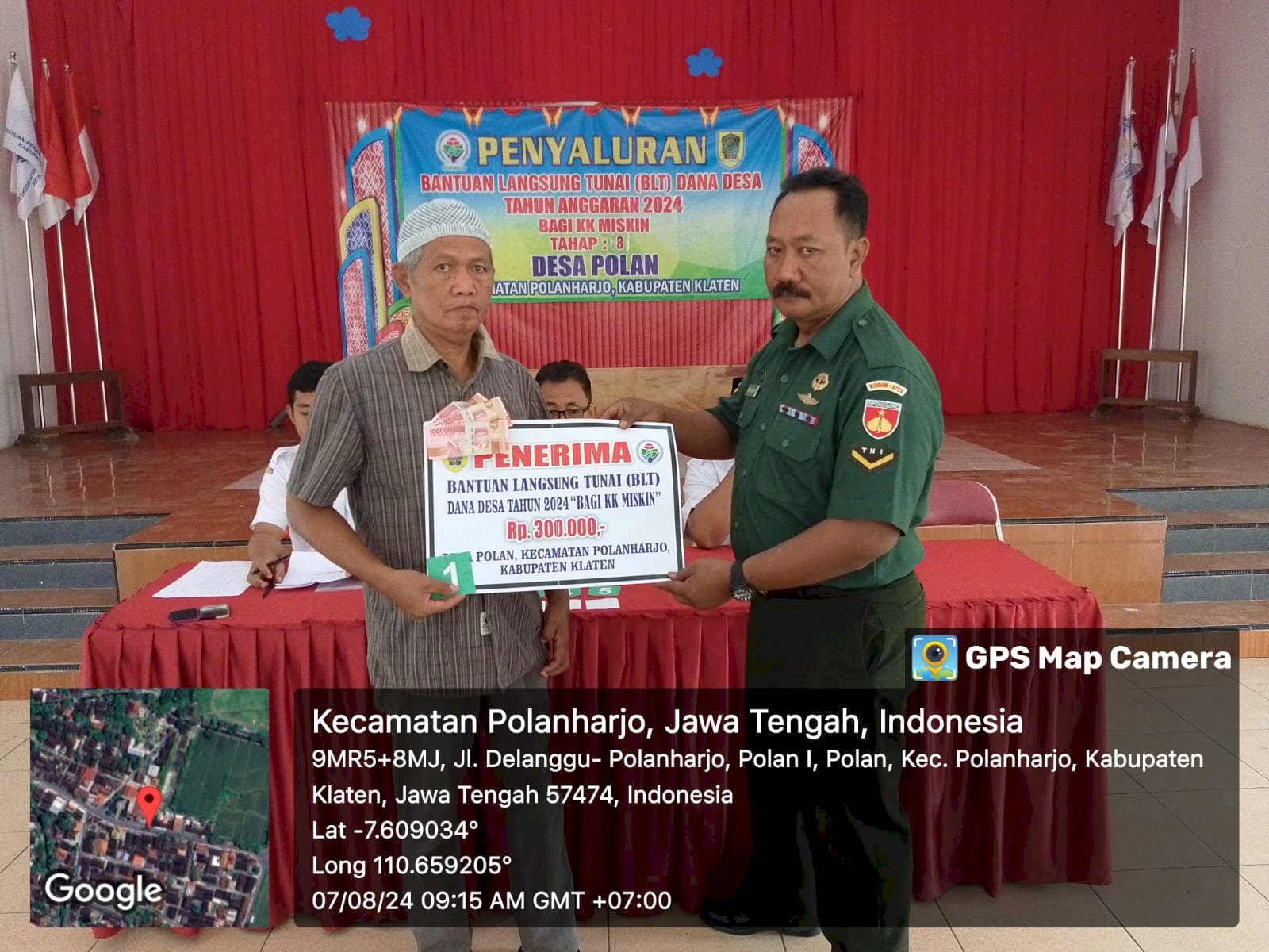 PENYALURAN BANTUAN LANGSUNG TUNAI ( BLT ) TAHAP KE-8 DESA POLAN KECAMATAN POLANHARJO