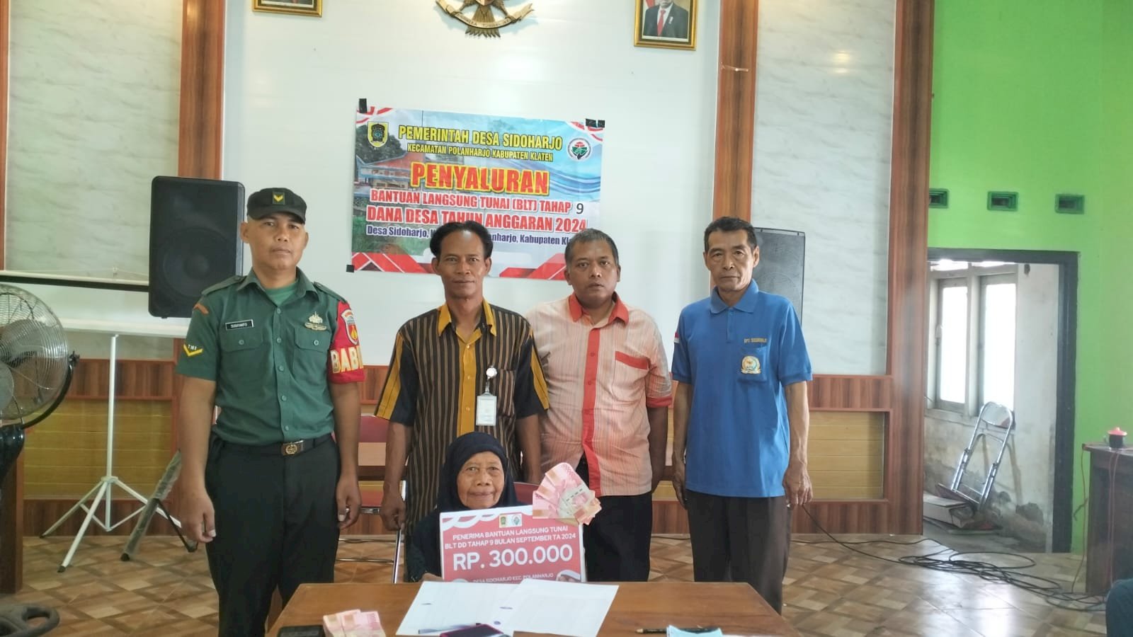 PENYALURAN BANTUAN LANGSUNG TUNAI  DANA DESA DESA SIDOHARJO KECAMATAN POLANHARJO