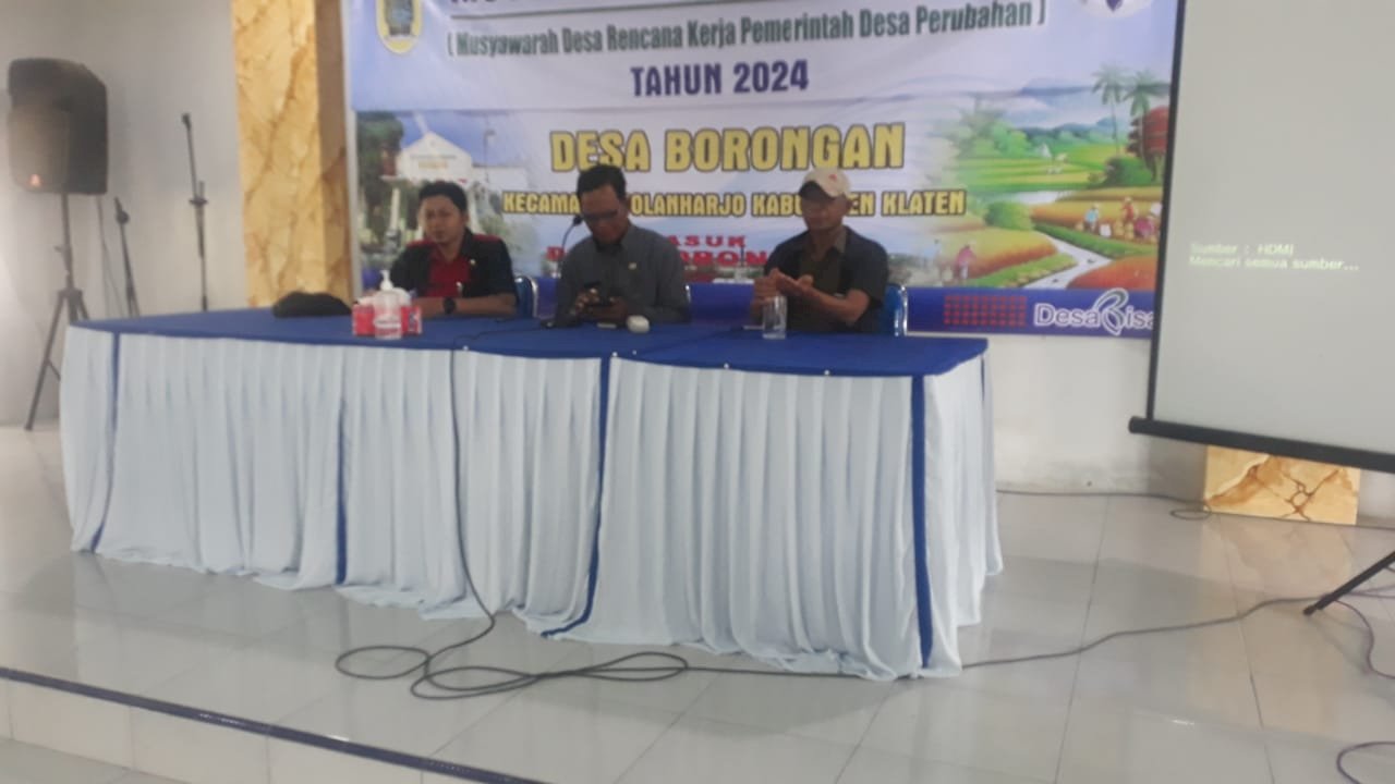 MUSYAWARAH PEMERINTAHAN DESA BORONGAN POLANHARJO PERENCANAN TAHUN 2025