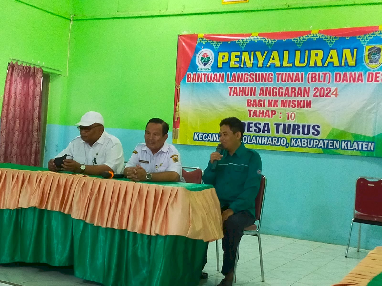 PENYALURAN BANTUAN LANGSUNG TUNAI  DANA DESA DESA TURUS KECAMATAN POLANHARJO