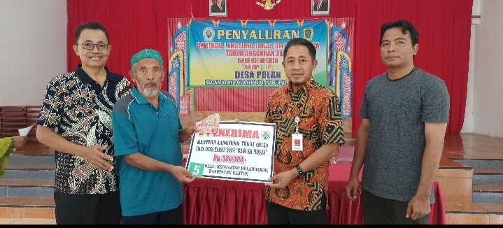 PENYALURAN BLT DESA POLAN KECAMATAN POLANHARJO