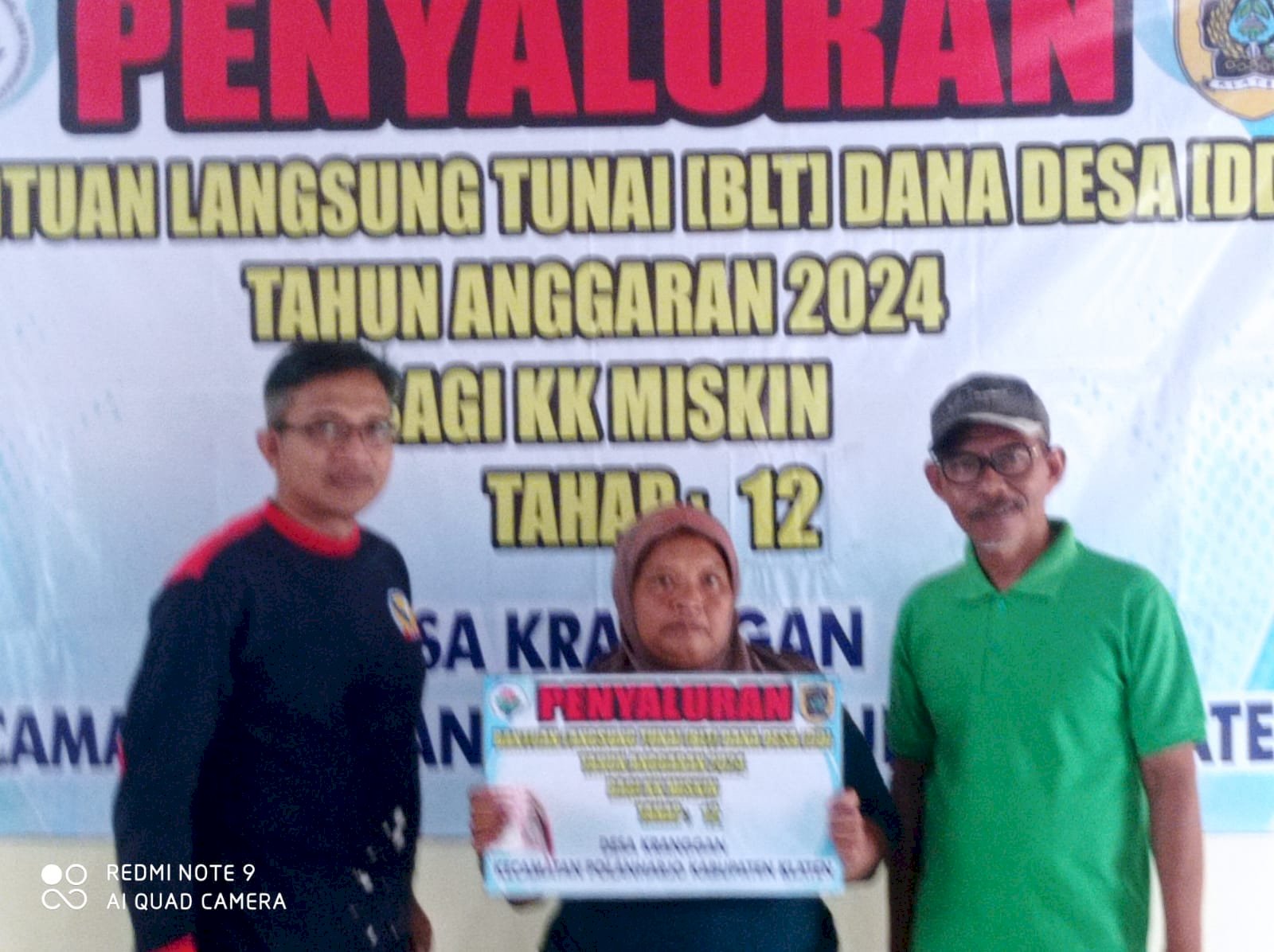 PENYALURAN BLT DD  TAHUN 2024 DESA KRANGGAN  KECAMATAN POLANHARJO