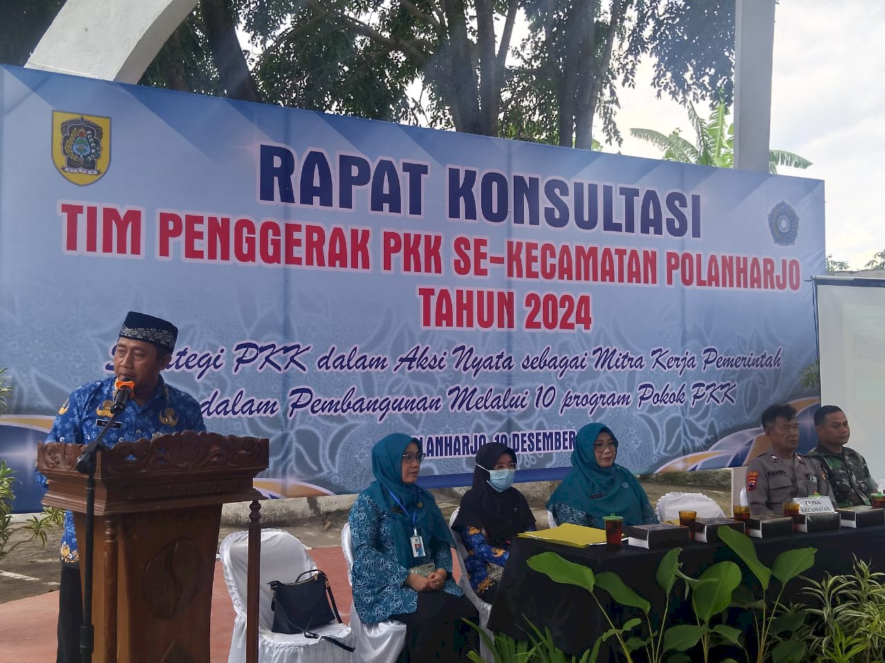 CAMAT POLANHARJO BUKA RAKON TP PKK TINGKAT KECAMATAN TAHUN 2024