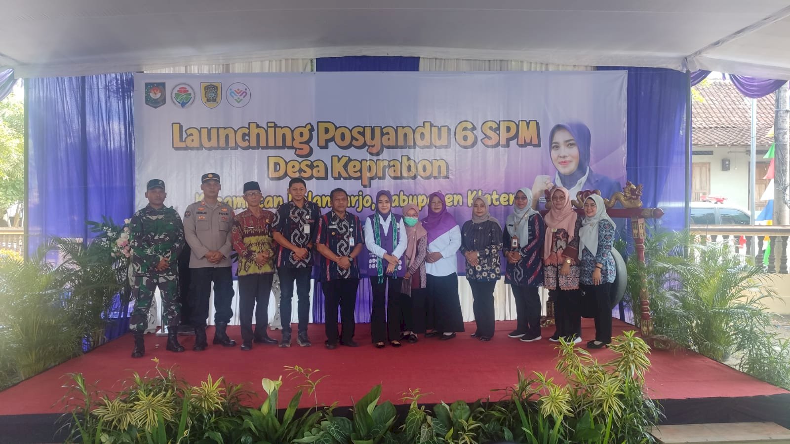 Tingkatkan Derajat Kesehatan Masyarakat, Ibu Fahrani Hamenang Launching Posyandu 6 Standar Pelayanan Minimal di Desa Keprabon