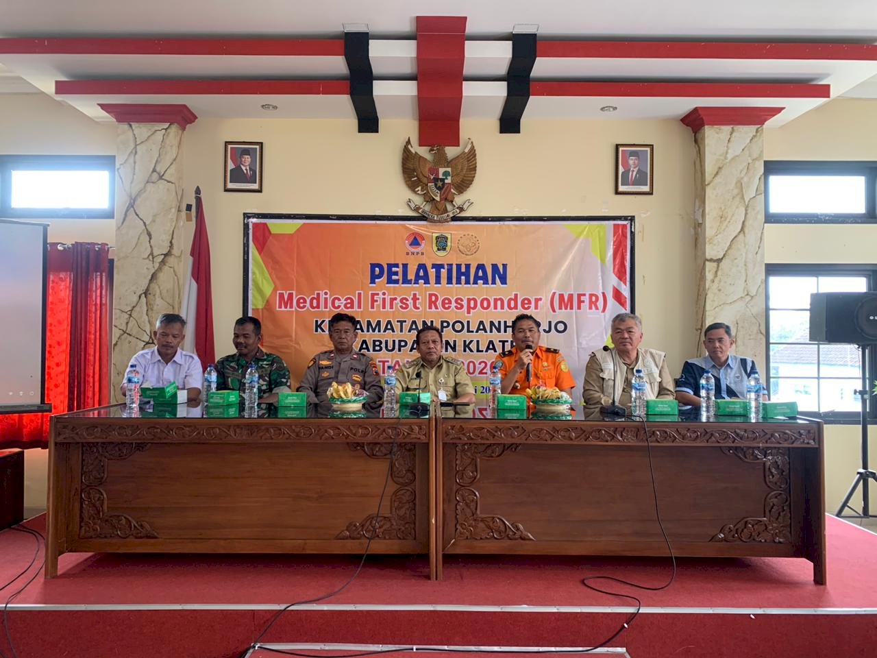 Cetak 40 Relawan Tangguh, Kecamatan Polanharjo Gelar Pelatihan Medical First Responder (MFR)