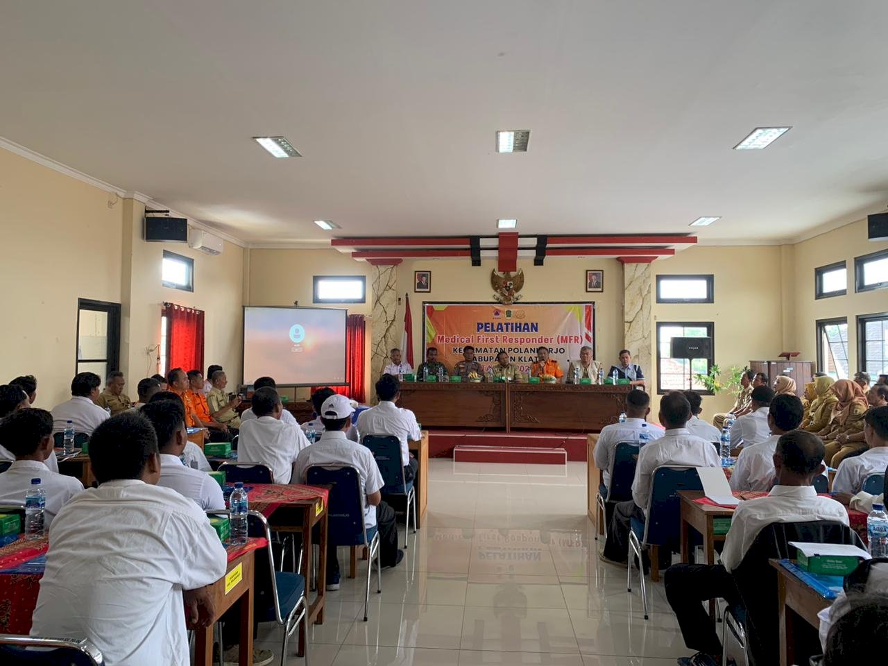 Cetak 40 Relawan Tangguh, Kecamatan Polanharjo Gelar Pelatihan Medical First Responder (MFR)