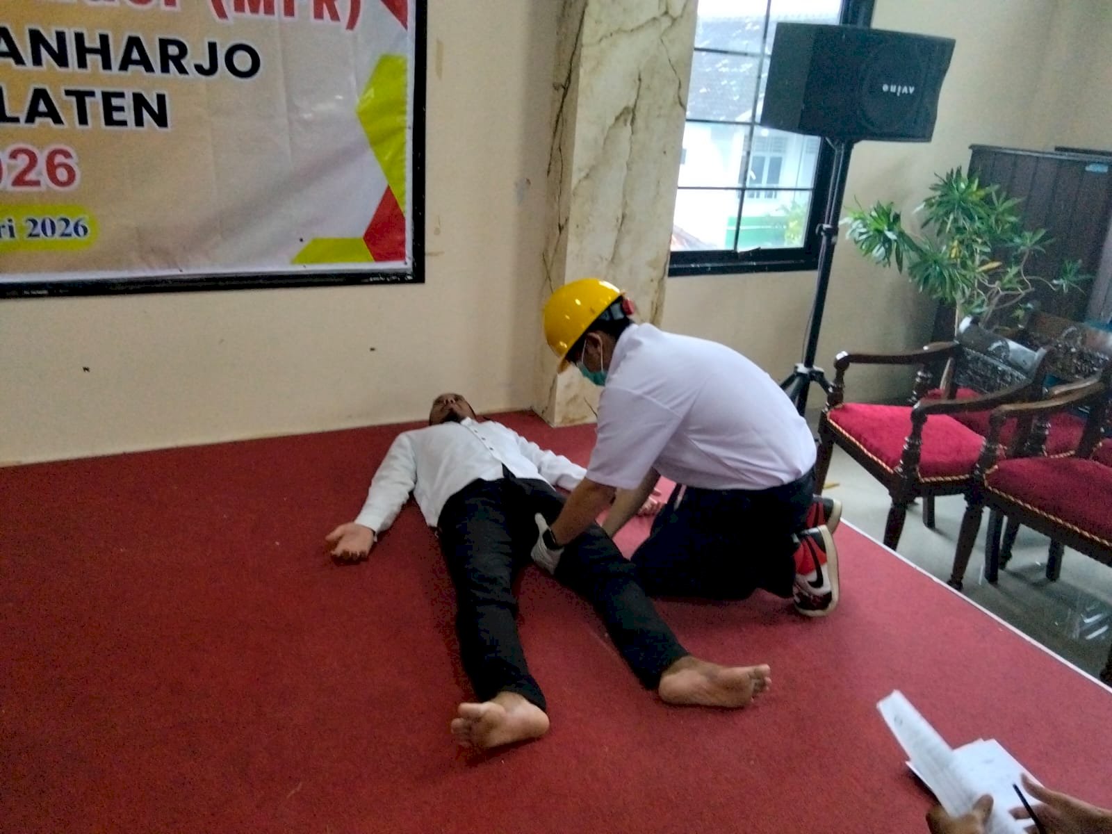 Cetak 40 Relawan Tangguh, Kecamatan Polanharjo Gelar Pelatihan Medical First Responder (MFR)