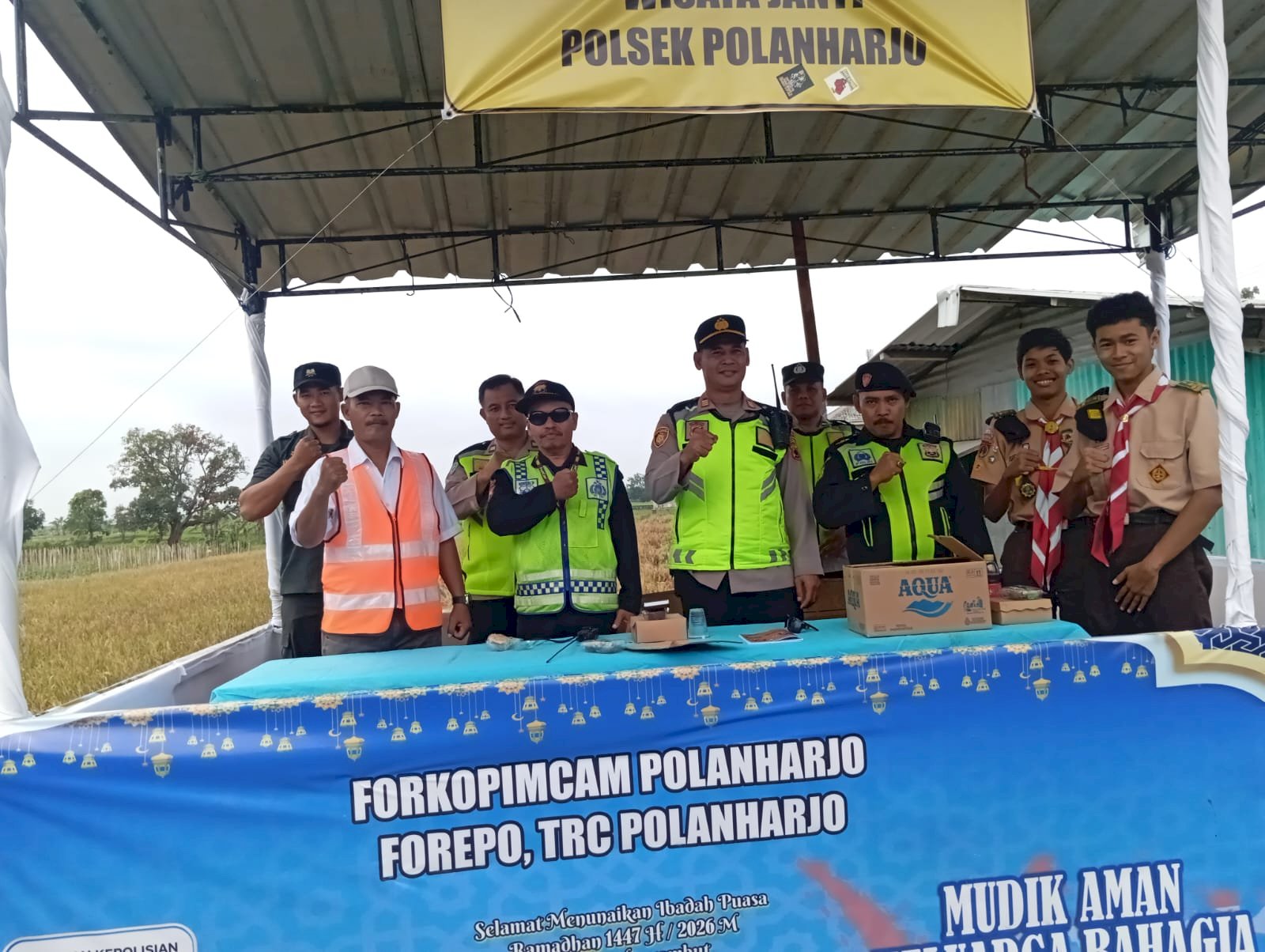 RESMI DIBUKA: Camat Polanharjo Launching Posko Gabungan Mudik Lebaran 2026 di Dua Titik Strategis